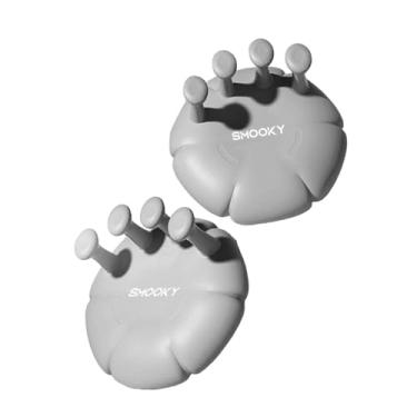 Imagem de MotiveTech Separadores de dedos para academia em casa, pequenos, portáteis, para alongamento da panturrilha, respiráveis ​​e ideais para pés planos, Cinza