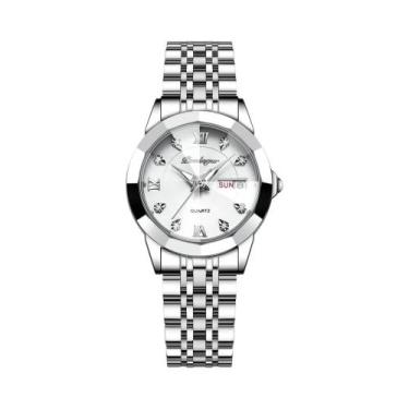 Imagem de Relógio De Quartzo Feminino Luxuoso À Prova d'Água POEDAGAR Em Aço Ino