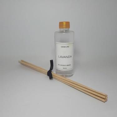 Imagem de Refil para Difusor de Ambiente Classic Aroma Premium 100ml com Varetas de Madeira Decorativa (Aroma Lavanda)