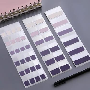 Imagem de 420 peças de abas adesivas para anotações, marcadores de página para escritório, agenda de estudo, multigradiente colorido