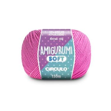 Imagem de Fio Amigurumi Soft Círculo 150m Acrílico Algodão Macio Crochê Tricô Artesanato Versátil (3116 - SORVETE)