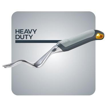 Imagem de Woodland Tools Co. Removedor de dente-de-leão resistente – Extrator de ervas daninhas de alumínio anodizado durável com alça ergonômica macia e design de cabeça curvada