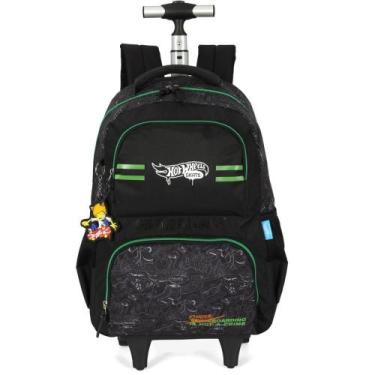 Imagem de Mochila com Rodinha HOT Wheels Verde G - Luxcel