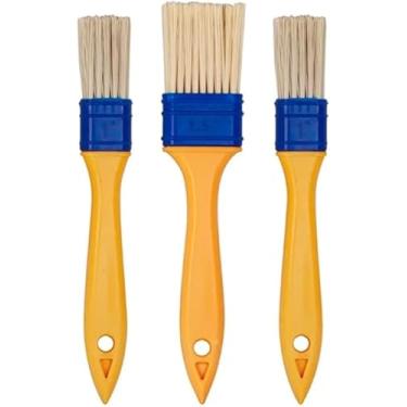 Imagem de Kit Jogo de Pincéis Profissionais para Pintura com 3 Peças, Cabo de Plástico, Cerdas Sintéticas Kit Pincel, Cores aleatórias