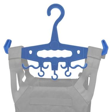 Imagem de YOZWOO Gancho de engrenagem, resistente, padrão, capacidade de carga, durável, resina de alto impacto para armadura corporal, equipamento de sobrevivência de mergulho (azul atualizado)