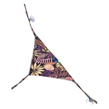 Imagem de HPETXtp Rede de lagarto, padrão floral, réptil, gaiola giratória, acessórios para camaleão, lagartos, lagartixas, cobras_triângulo (roxo)