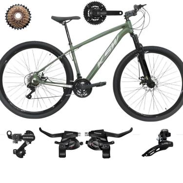 Imagem de Bicicleta Ksw Xlt 29 21v Aluminio Leve Mtb Freio Disco Suspensão 80mm SHIMANO-Unissex