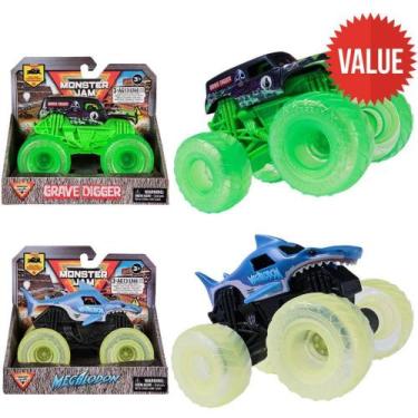 Imagem de Carrinho Monster JAM com Rodas Neon 1:43 para Crianças