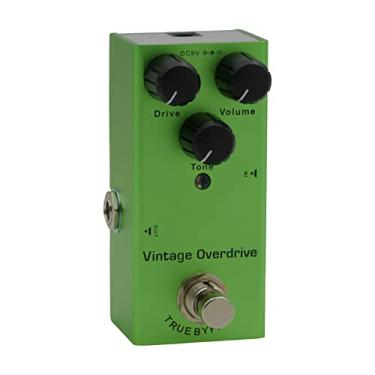 Imagem de RiToEasysports Pedal de Efeitos de Guitarra, Pedal de Guitarra Elétrica Totalmente Em Metal 10 Tipos Atraso Analógico Overdrive Distorção de Coro Com Indicador LED para Placa de Pedais (GREEN)