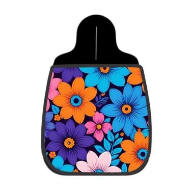 Imagem de Lixeira De Carro Organizador Lixinhocar Margaridas Coloridas Vibrantes