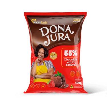Imagem de Chocolate em Pó Solúvel 55% 500g Dona Jura - Cacau Foods