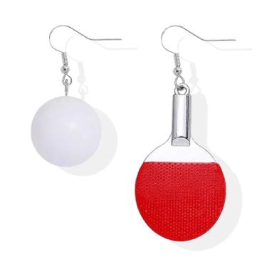 Imagem de Brincos de beisebol para mulheres, brincos de beisebol 3D, brincos pendentes de taco de beisebol, joias de beisebol, presente para fãs, Adjustable, Metal, Sem pedra preciosa