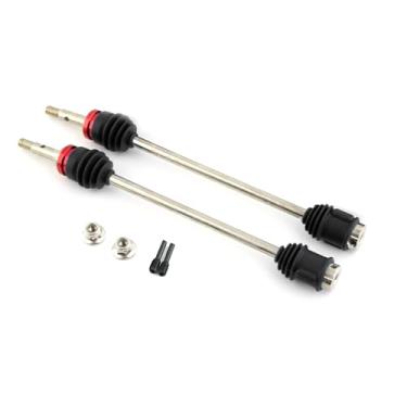 Imagem de Kit de eixo de transmissão Eixo de transmissão 2 peças de aço dianteiro e traseiro eixo de transmissão CVD 5451R Substituição para peças de atualização de carro de controle remoto Traxxas E-Revo