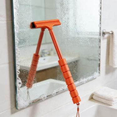 Imagem de Limpador telescópico multifuncional: para espelhos retrovisores de carros, para-brisas e vidro de lavagem de carro (laranja)