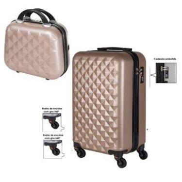 Imagem de Mala de bordo com frasqueira diamond abs padrão anac - Ultra Leve, Dou