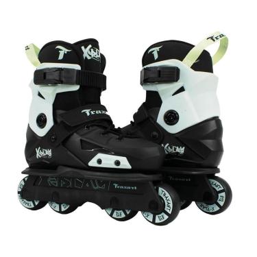 Imagem de Patins Infantil Traxart X-Play Preto/Verde - ABEC-9 Cromo-Unissex