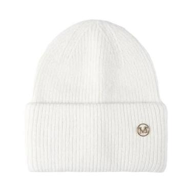 Imagem de Gorro Feminino Quente De Inverno Em Pele De Coelho Genuína, Touca Sóli