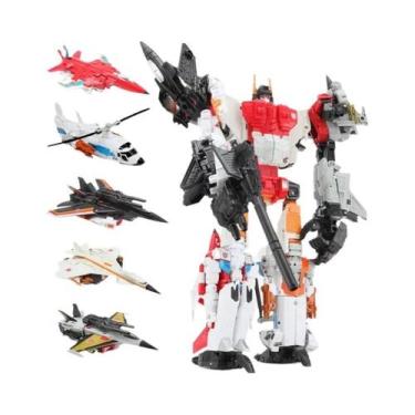 Imagem de Brinquedos Robôs De Transformação 6IN1 HaiZhiXing Defensor Bruticus Su