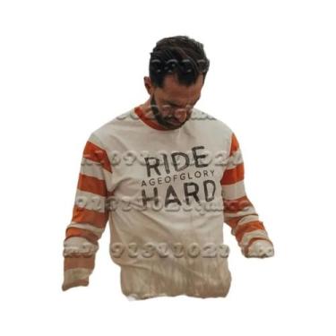 Imagem de Camiseta Masculina Retrô Com Estampa 3D De Motocicleta, Respirável E D