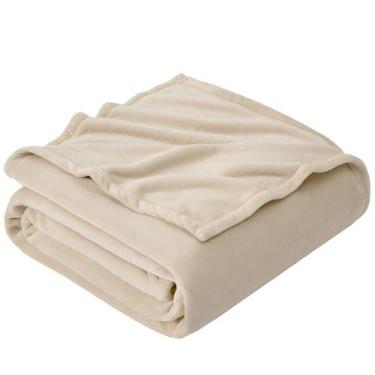 Imagem de Cobertor Hansleep Fleece King Size de flanela cinza para todas as esta