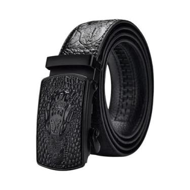 Imagem de Cinto Feminino Retrô Punk De Corrente De Luxo Em Couro Genuíno Com Fiv