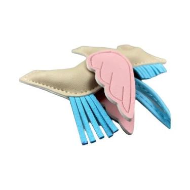 Imagem de Chaveiro De Pônei Alado Adorável Multicolorido Em Couro PU Com Borla P