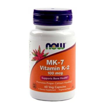 Imagem de Vitamina K2 MK7 100mcg (60 Vcaps) Now Foods, Suplemento Alimentar, Wit
