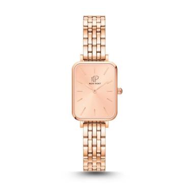 Imagem de Relógio Feminino Quadrado Elegante Delicado Rose New Port-Feminino