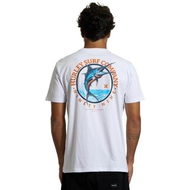 Imagem de Camiseta Hurley HYTS010847 Marlin - Branco-Masculino