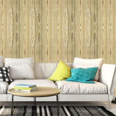 Imagem de Papel De Parede Madeira Pinus Claro Autocolante Sala Quarto