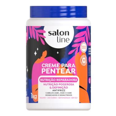 Imagem de Salon Line, Creme de Pentear, Nutrição Reparadora, Definição e Nutrição Poderosa, Vegano - Cabelos Ondulados, Cacheados e Crespos, 1 Kg