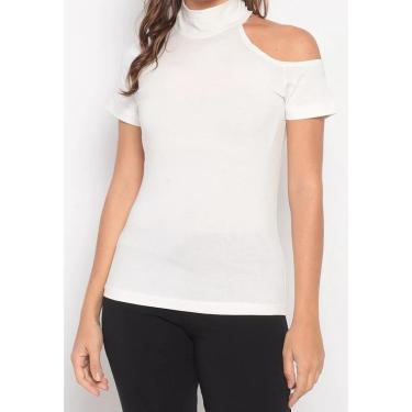 Imagem de Blusa Maria Paes Ombro Aberto Off White-Feminino