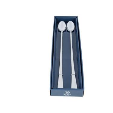 Imagem de 2 Colheres Bailarina Wolff Oxford de Aço Inox 30cm