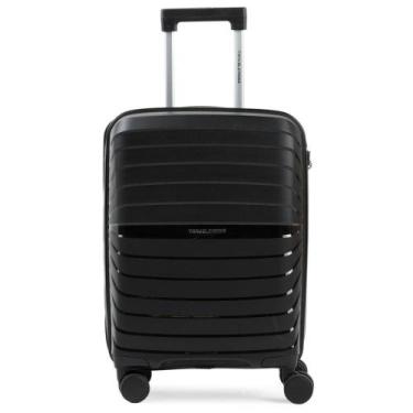 Imagem de Mala de Viagem Pequena 10 Kg Polipropileno 4 Rodas Rover Preta - Trati