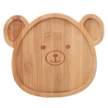 Imagem de Prato Infantil Lyor Bear 23cm x 20cm x 1,2cm Bambu