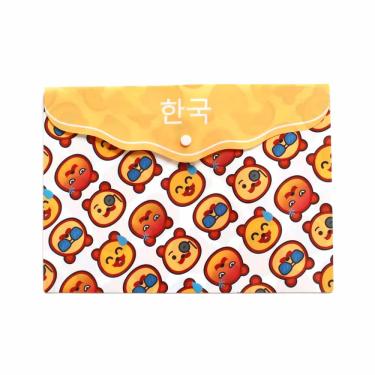 Imagem de Pasta Envelope Malote A4 Le Decorada Fruits & Cactos com Fecho Botão Cores Diversas