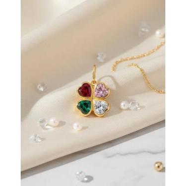 Imagem de Pingente Trevo de Zircônias Em Ouro 18k - S. Demór Joias