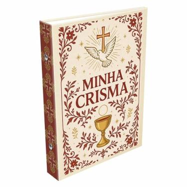 Imagem de Álbum 15X21 40 Fotos Minha Crisma Vermelho Para Lembranças