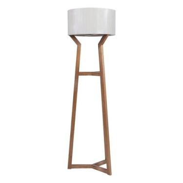 Imagem de Luminária Abajur De Chão Texas com Madeira Maciça e Mdf Fendi - Bac Mó