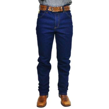 Imagem de Calca Jeans Country Masculina Classic Amaciada Stretch, Azul, 42