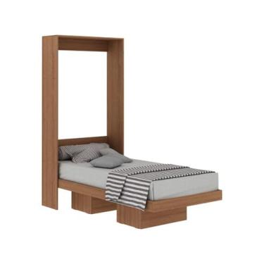 Imagem de Cama Articulada de Solteiro com 2 Nichos CM8015 Amêndoa - Tecno - Tecn