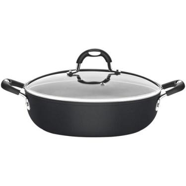 Imagem de Arrozeira Tramontina Mônaco Preta 28cm, 4,2L, Preto, 1, 28cm