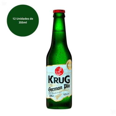 Imagem de Cerveja Krug German Pils Long Neck Kit 12 Unidades 355ml
