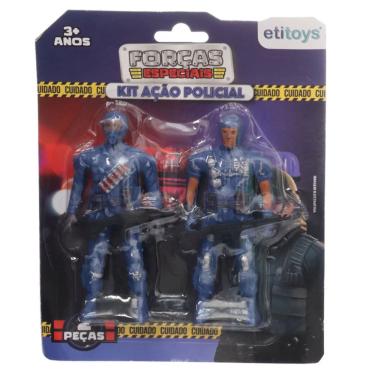 Imagem de Kit Policial de Brinquedo Etilux com 4 Peças