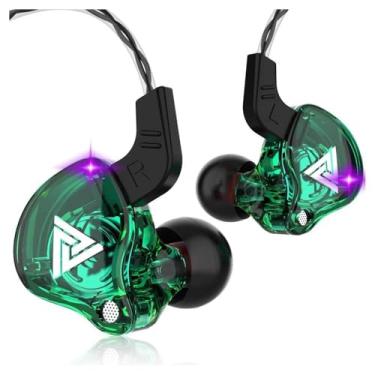 Imagem de Fone de Ouvido QKZ Ak6 Com Microfone Original Com Case (Verde)