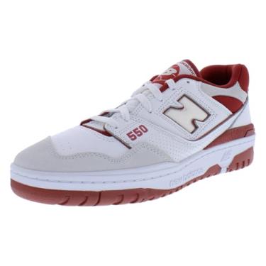 Imagem de New Balance Tênis masculino 550, Branco/Astro Dust, 11 Women/9.5 Men