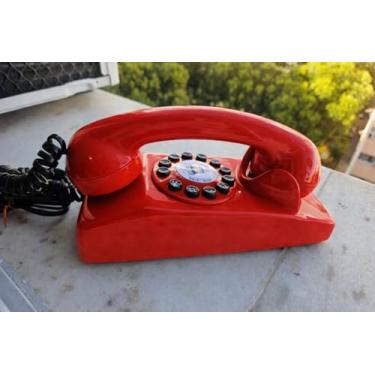Imagem de Telefone Retrô Digital Interfone, Design Vintage, Cores Disponíveis, Modelo Parede (Ver...