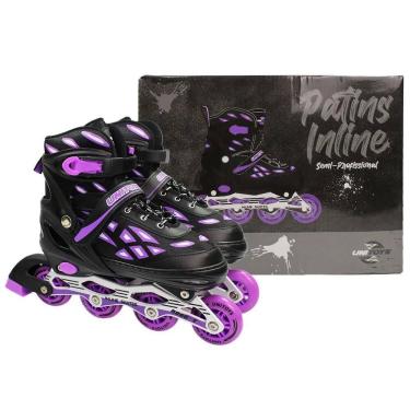 Imagem de Patins Semi Profissional Inline 37-40 Ajustável Unitoys - Conforto e Segurança
