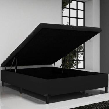 Imagem de Base Box Para Colchão Casal Com Baú Itaflex 1,38x1,88x0,45 Preto