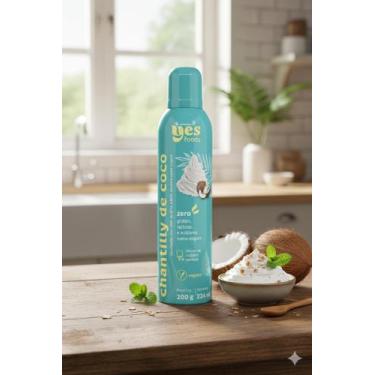 Imagem de Chantilly de Coco Yes Foods 200g - Vegano, Zero Glúten e Lactose - Ext